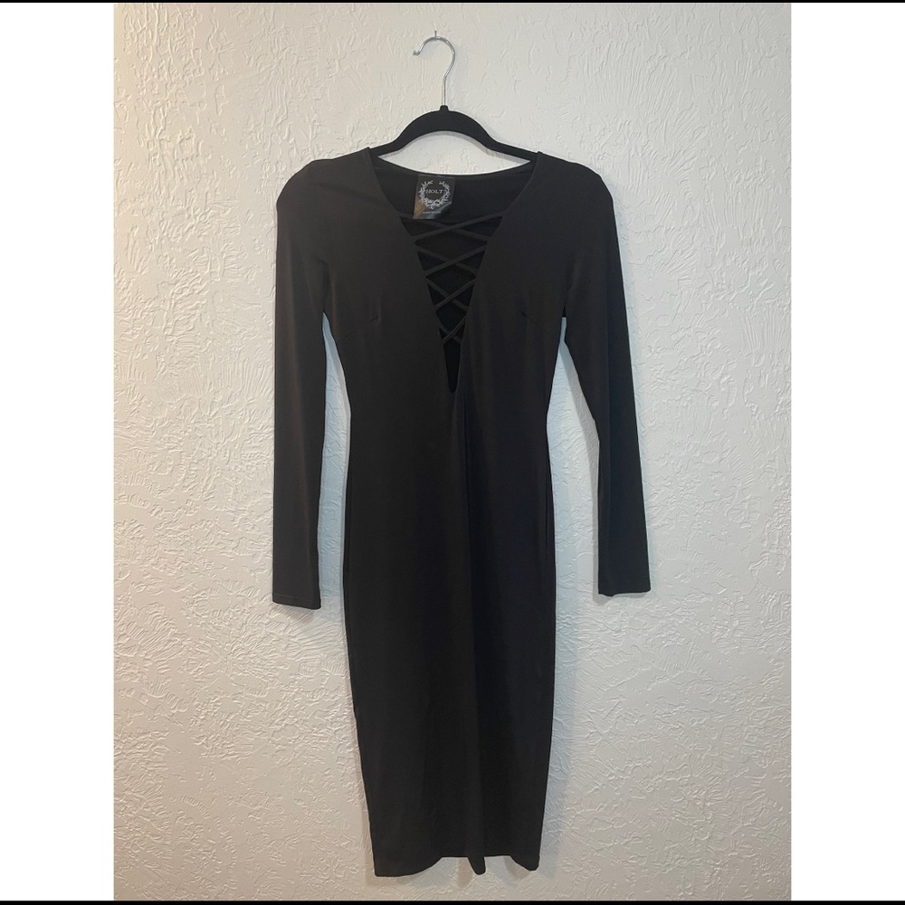 Holt Miami Styles Mid-length Criss-Cross Dress